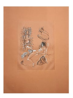Leonor Fini - Sapos  - Litografía original firmada a mano