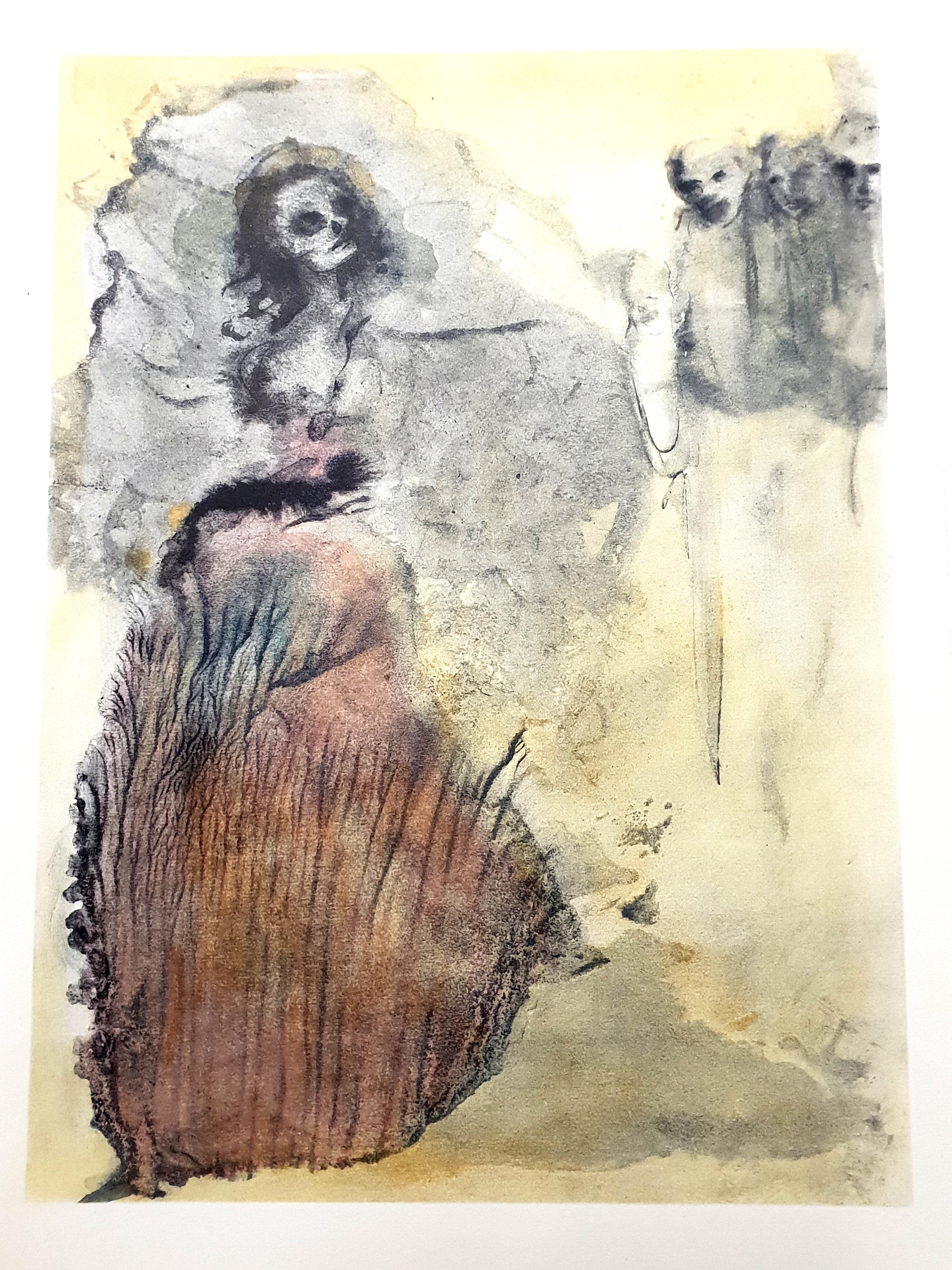 Leonor Fini - Walking Dead - Original Lithographie
Die Blumen des Bösen
1964
Bedingungen: ausgezeichnet
Auflage: 500 
Abmessungen: 46 x 34 cm 
Editionen: Le Cercle du Livre Précieux, Paris
Unsigniert und nicht nummeriert wie ausgestellt