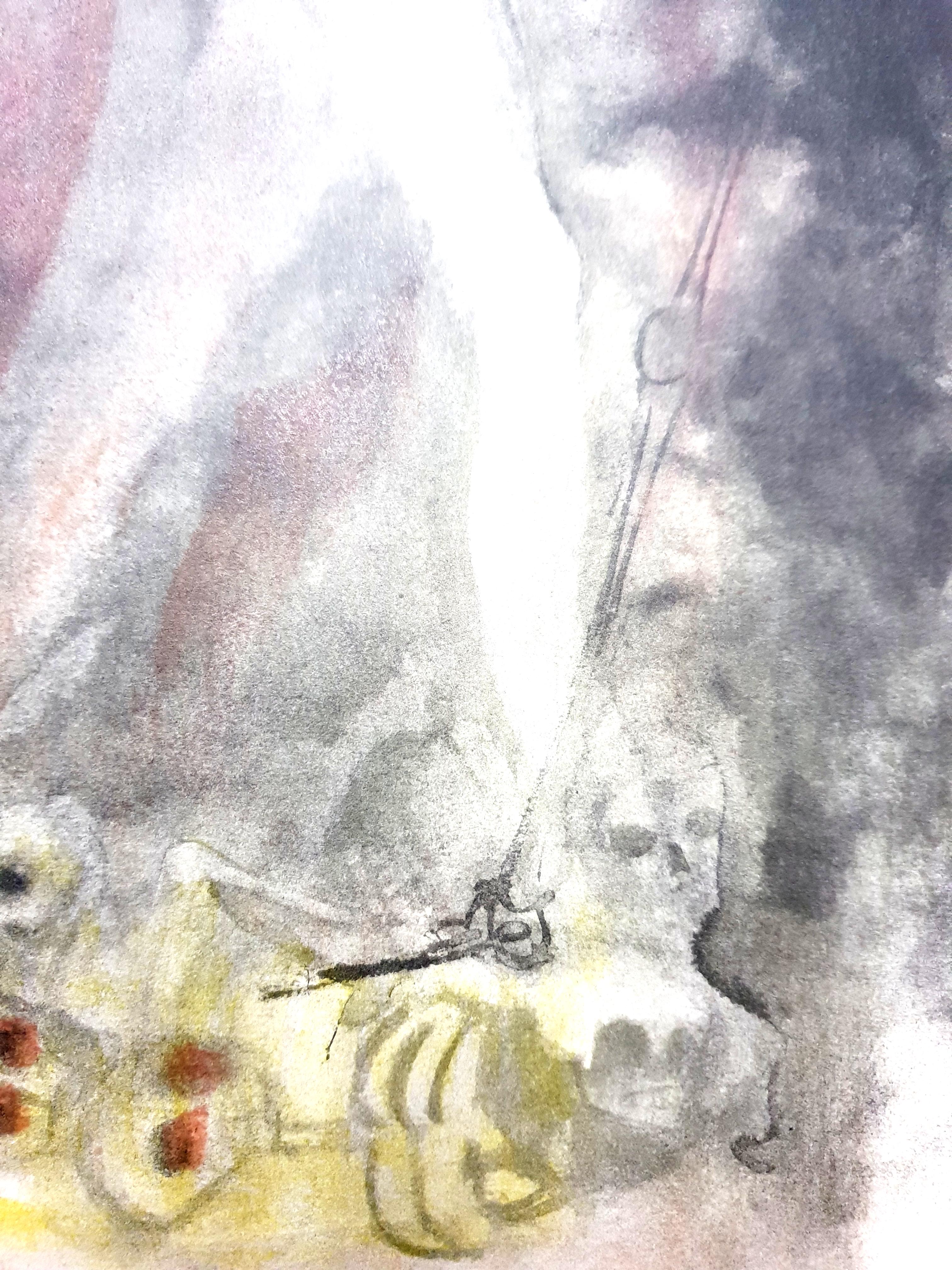 Leonor Fini - Walking on Death - Original Lithograph For Sale 2