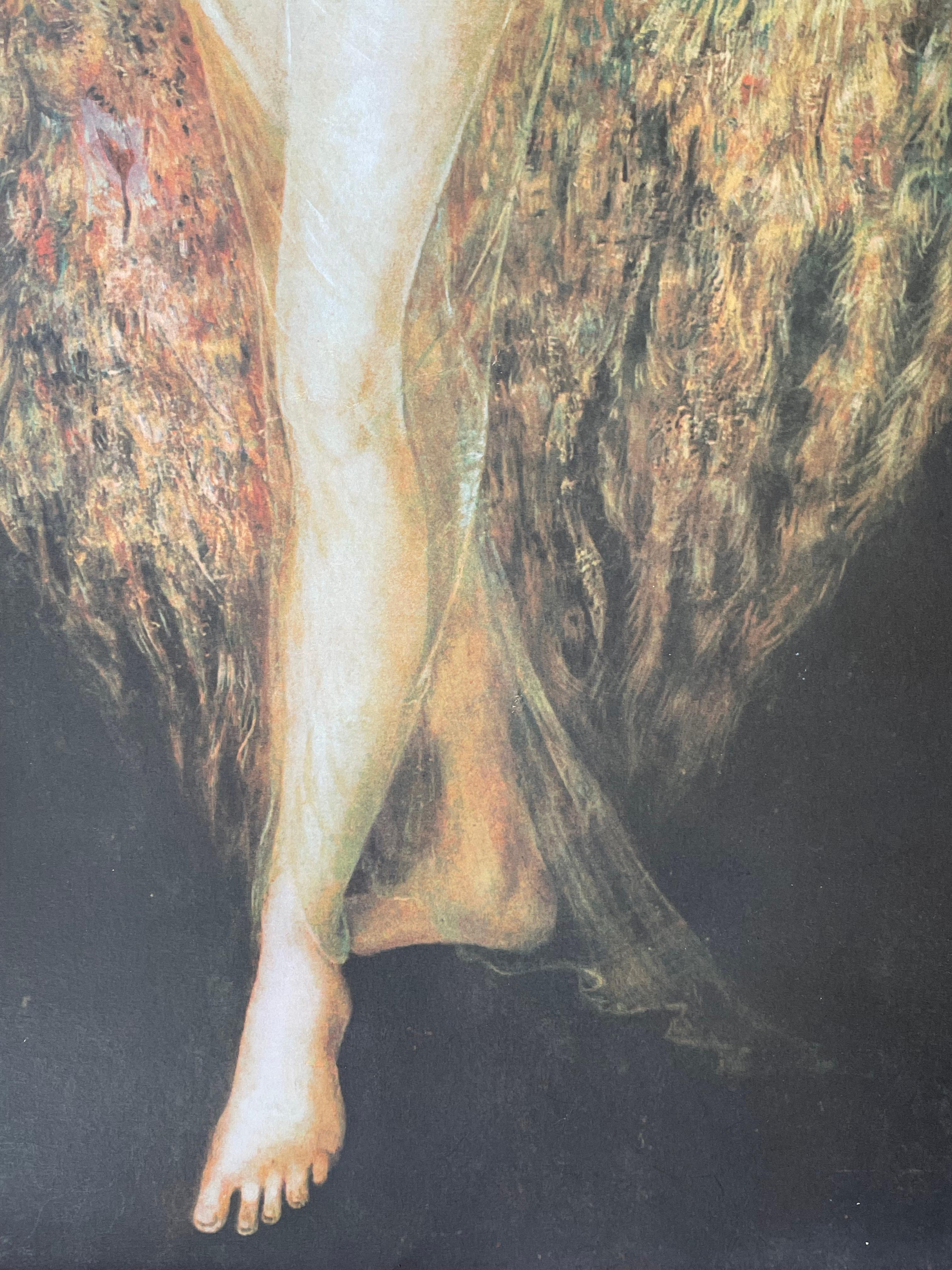 Leonor Fini, Frau mit Pfauenfedern gekleidet, um 1970 im Angebot 3