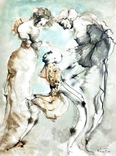 Vintage Les deux maitresses, Vingt fables de La fontaine, Léonor Fini
