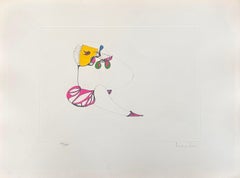 Ma fortune - litografia numerata e firmata a mano di Leonor Fini, surrealista, 1975