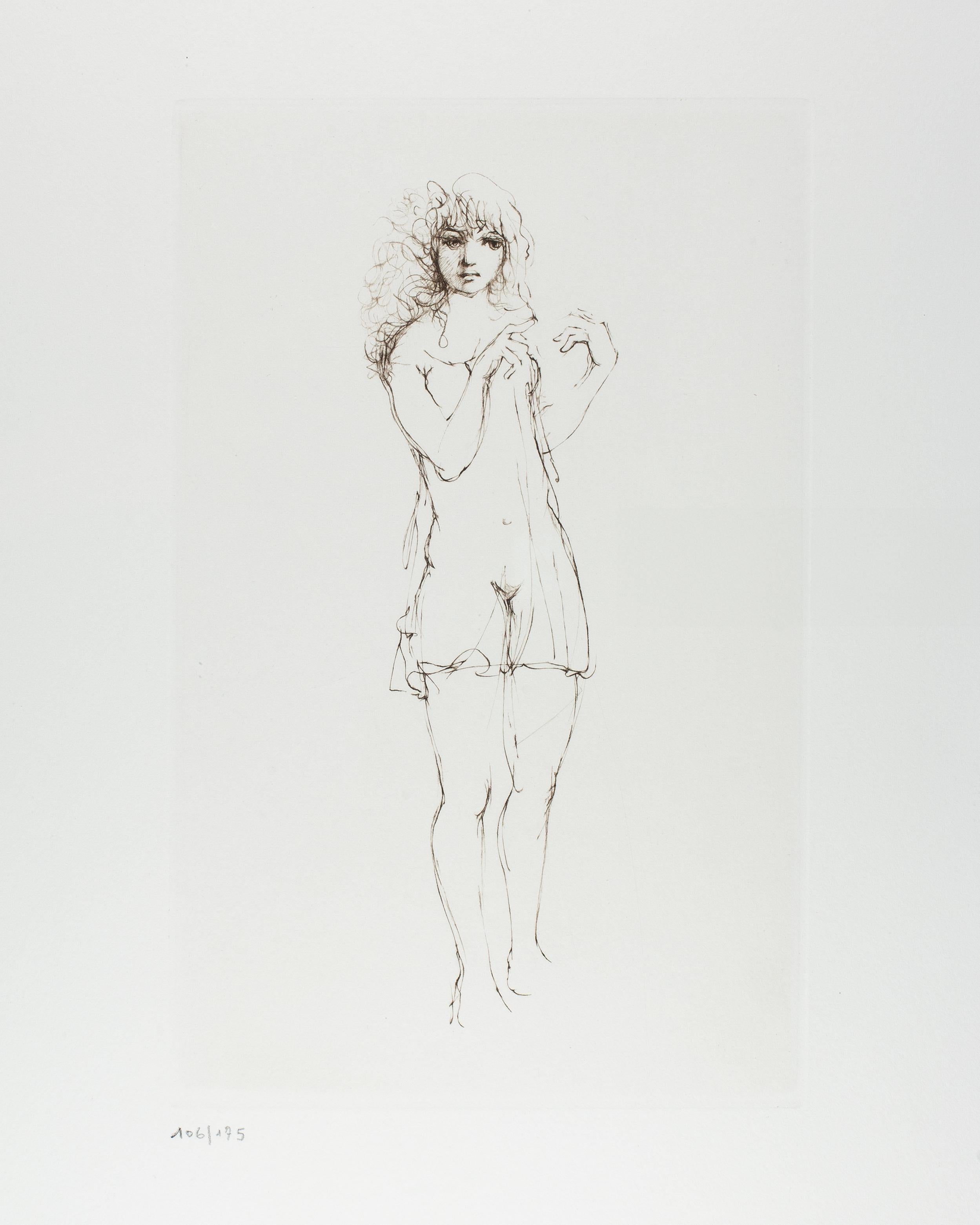 Leonor Fini Portrait Print - Nightgown