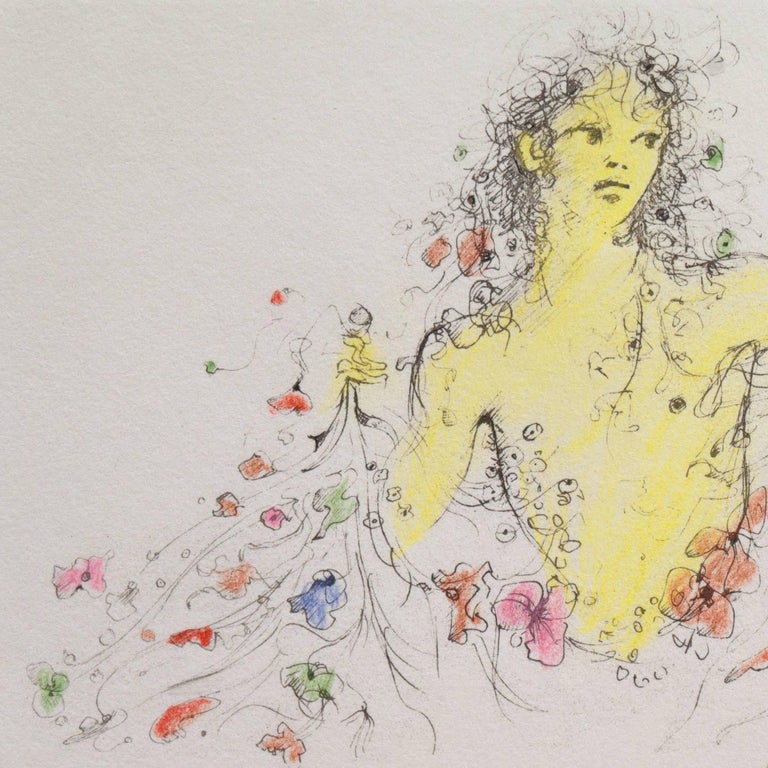 Leonor Fini - 'Nymph of Flowers', Surrealist Woman Artist, Tate Gallery,  Metropolitan Museum at 1stDibs | leonor fini prints