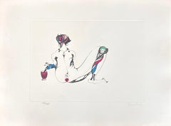 Pioneer - Hand-signed and numbered lithograph Leonor Fini Surrealist, 1975