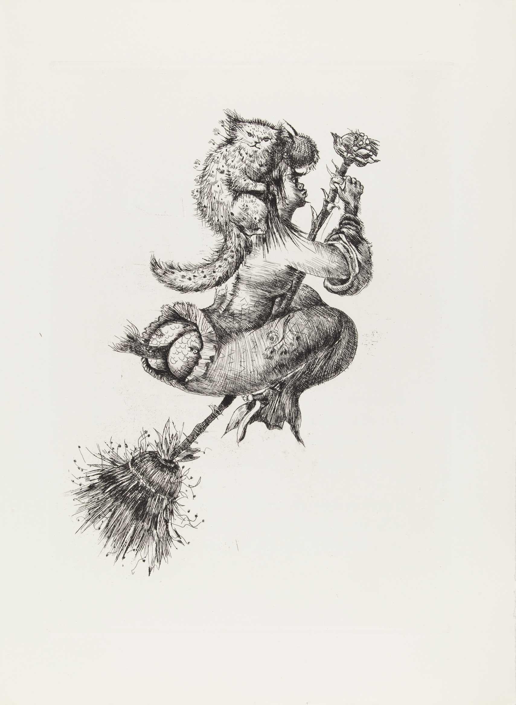 Leonor Fini Portrait Print - Pkropopoi