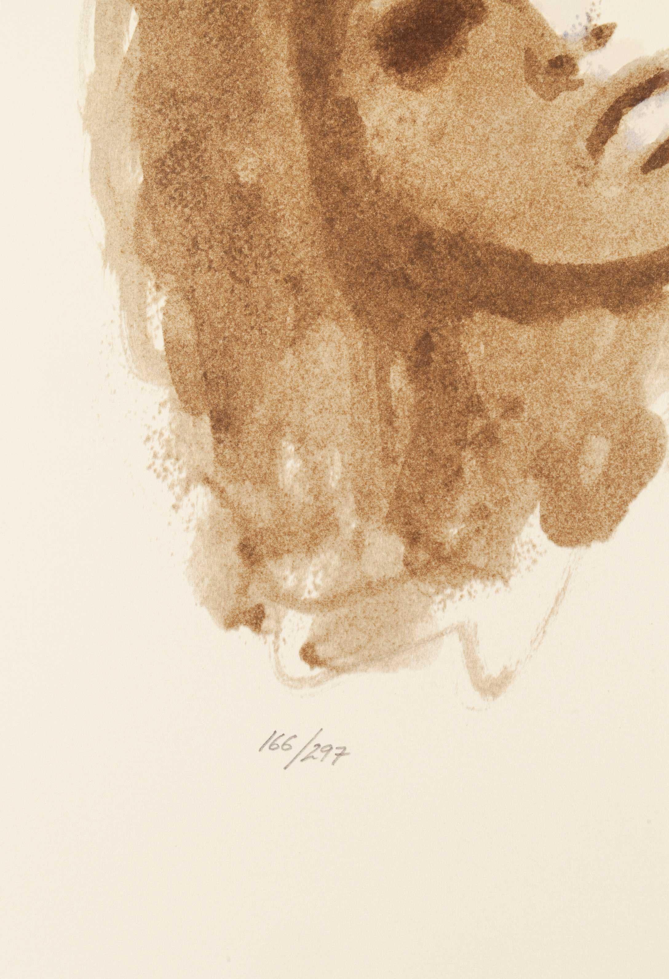 Portrait n° 10 - Beige Portrait Print par Leonor Fini