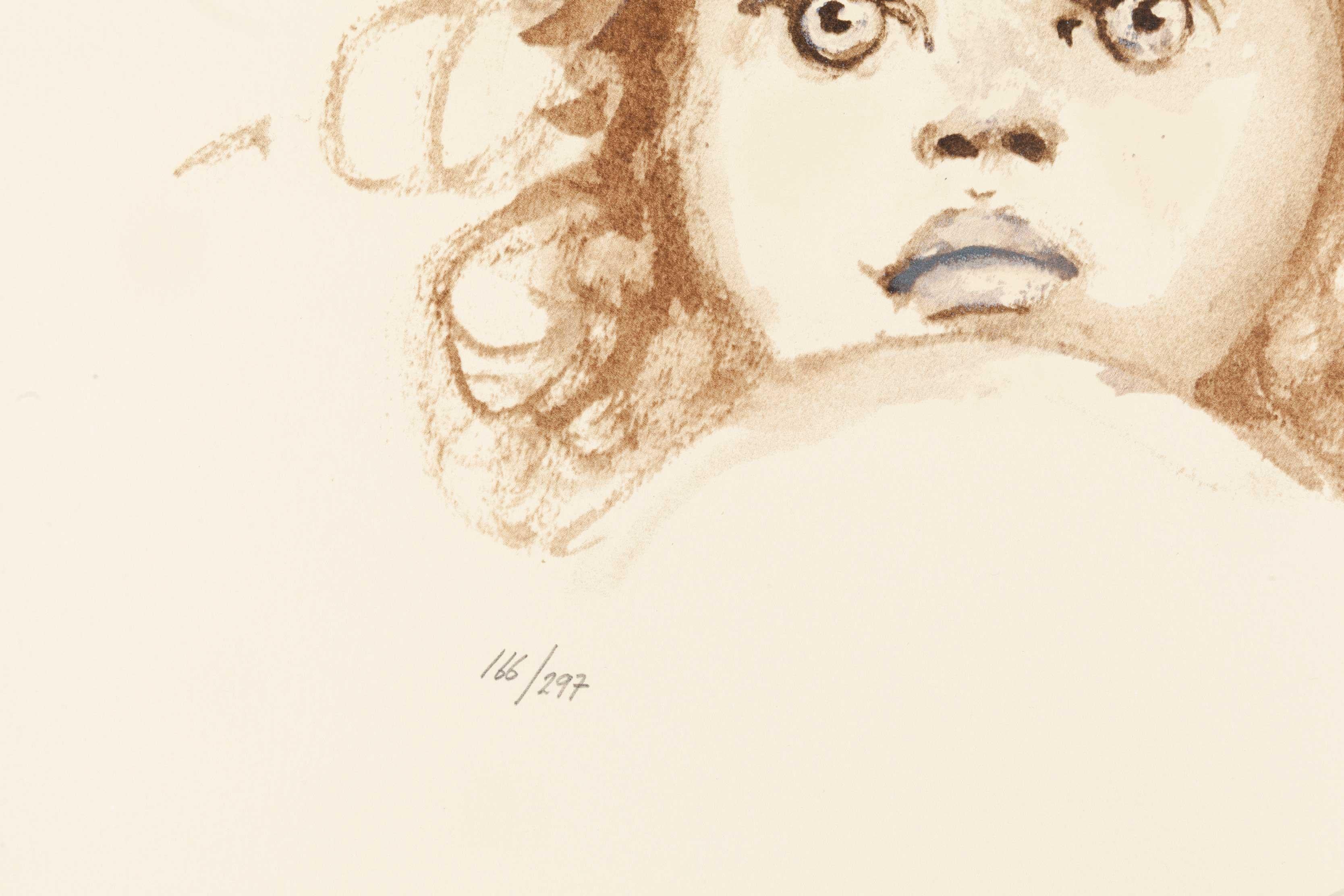 Portrait No. 14 - Surrealist Print by Leonor Fini