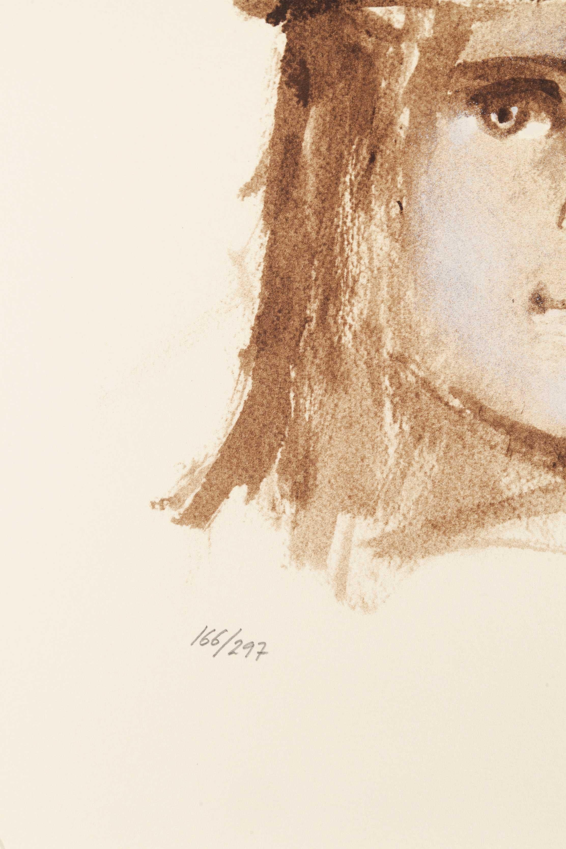 Portrait No. 4 - Surrealist Print by Leonor Fini