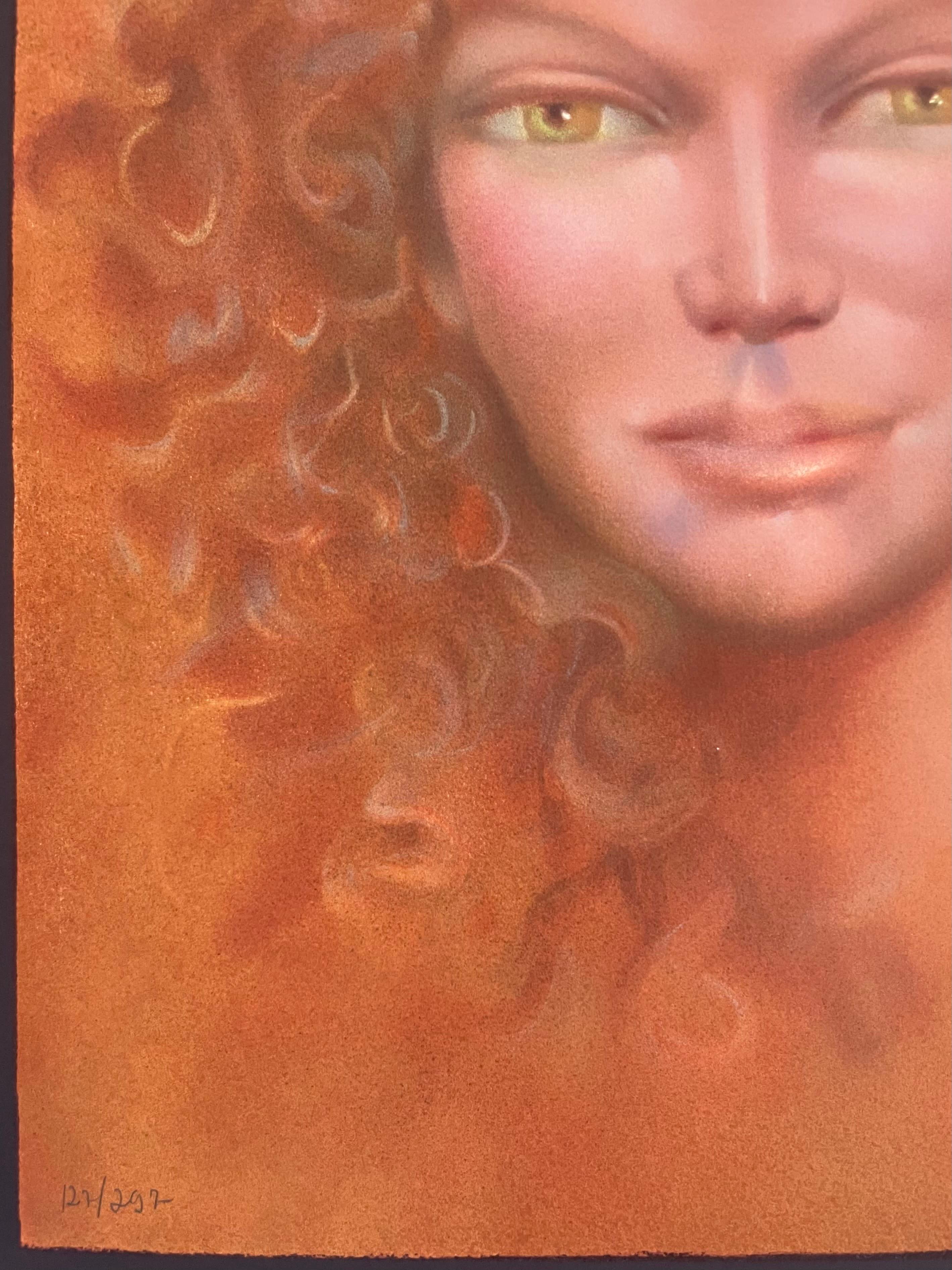 Portrait of Ariane Lancell - Print by Leonor Fini