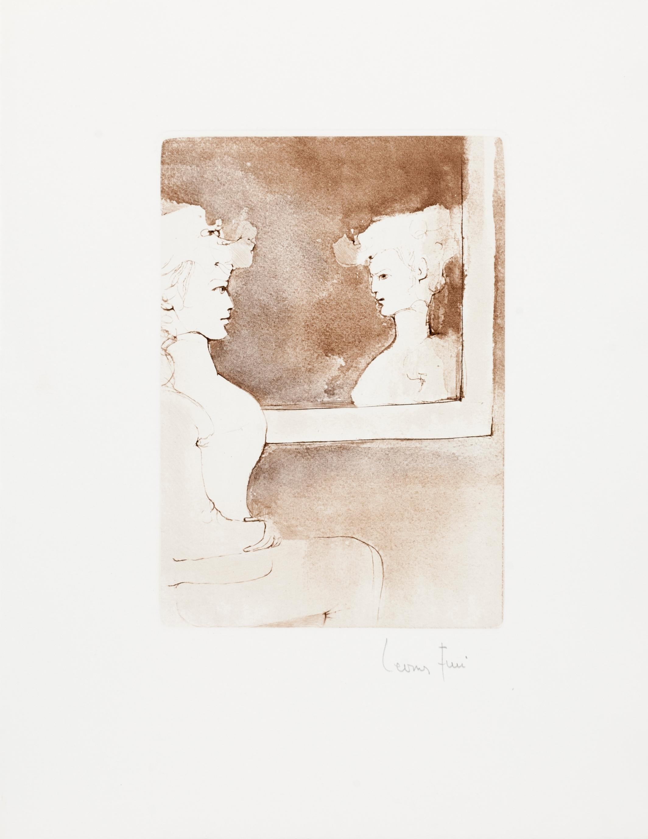 Leonor Fini Portrait Print - Reflection
