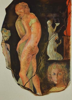 Satyricon - Original Lithograph by Leonor Fini - 1970