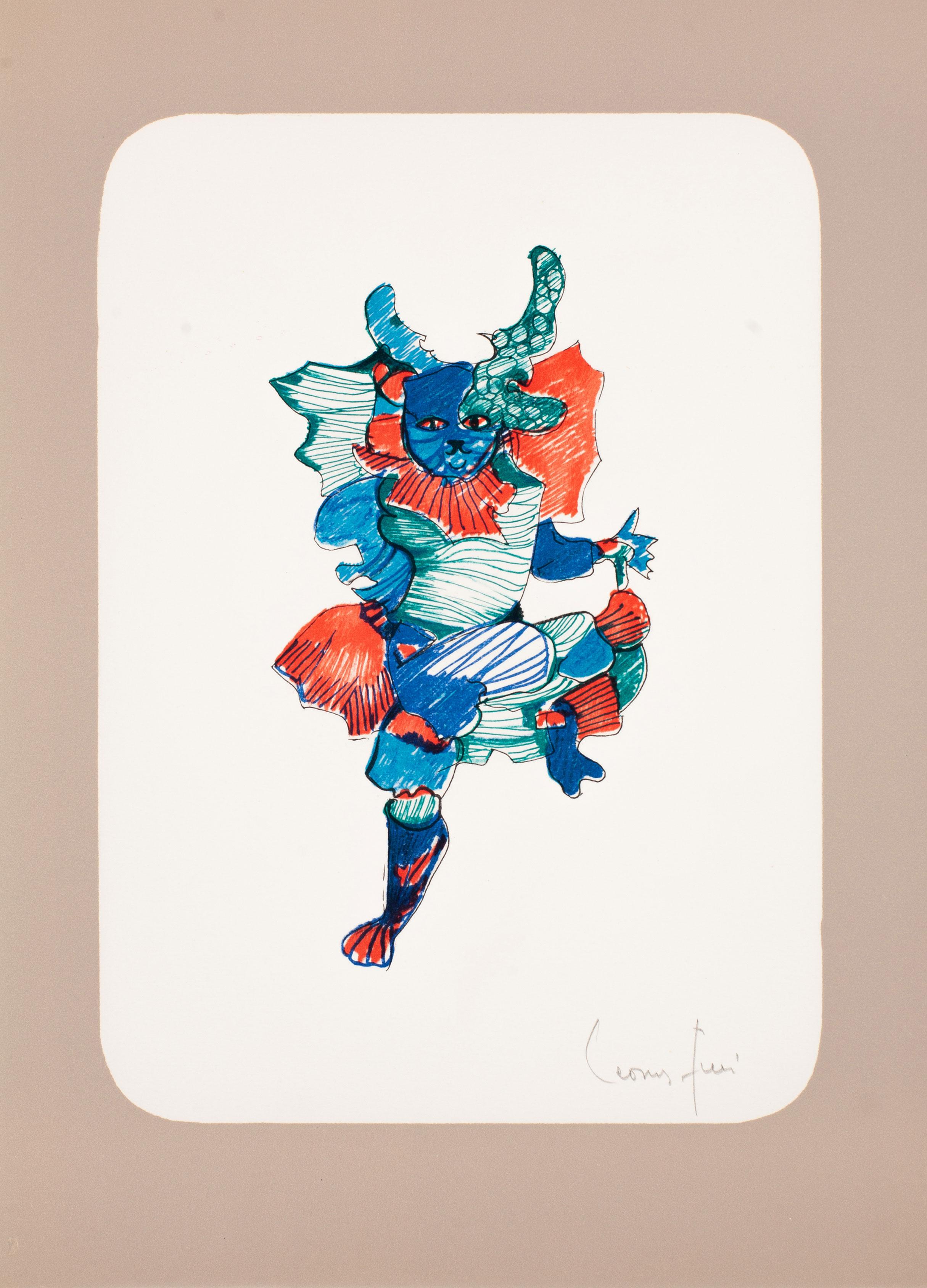 Leonor Fini Animal Print - Seahorse Cat