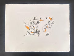 Surrealist composition - Hand-signed lithograph Leonor Fini Surrealist, 1975