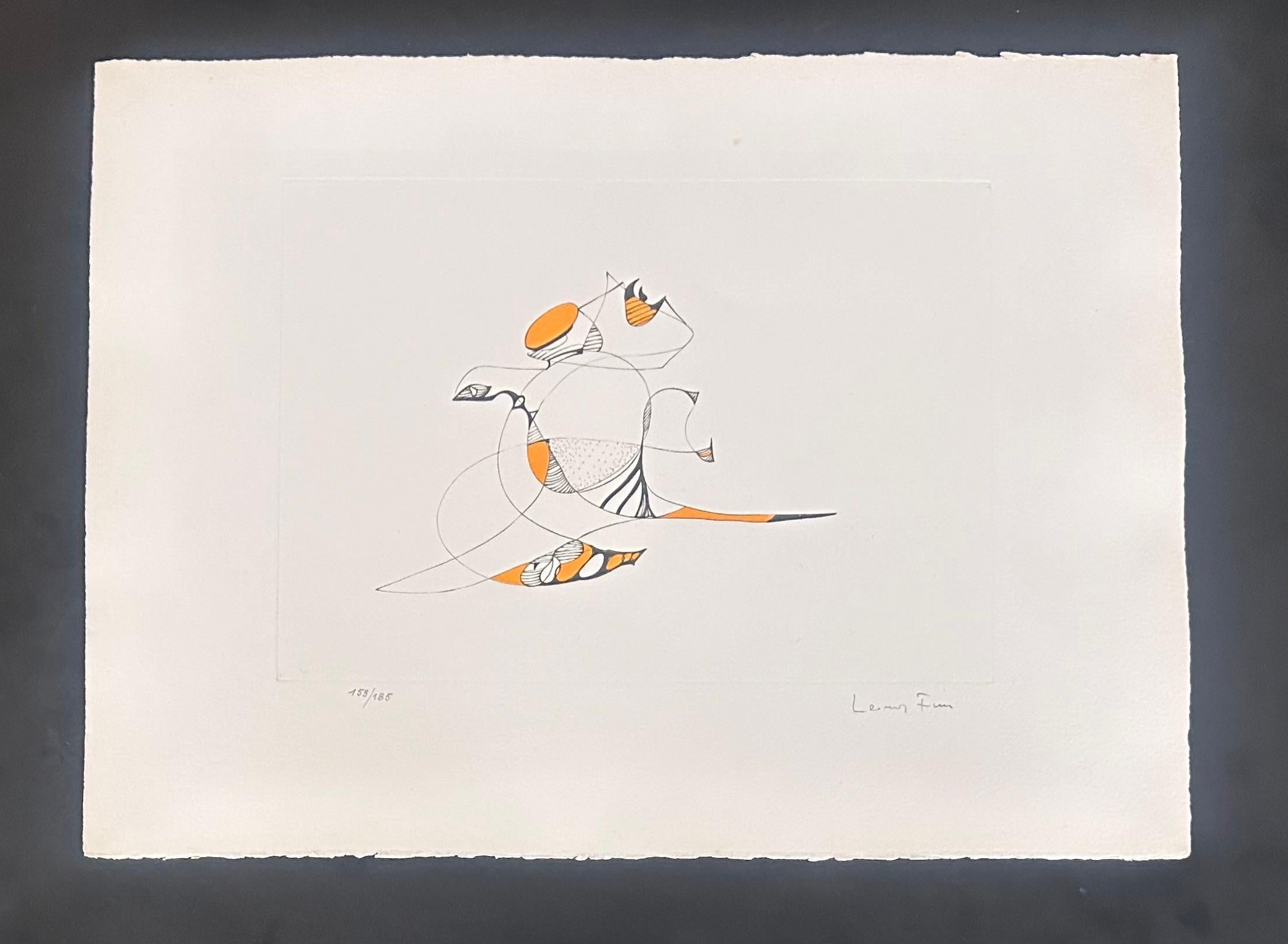 Surrealist composition - Hand-signed lithograph Leonor Fini Surrealist, 1975 For Sale 1