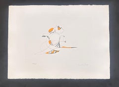 Surrealist composition - Hand-signed lithograph Leonor Fini Surrealist, 1975