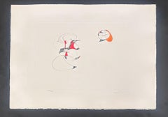 Surrealist composition - Hand-signed lithograph Leonor Fini Surrealist, 1975