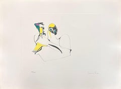 Composizione surrealista - Litografia firmata a mano Leonor Fini Surrealista, 1975