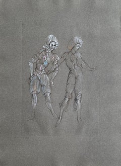 Surrealist Lovers - Original Etching Hand Signed & Numbered