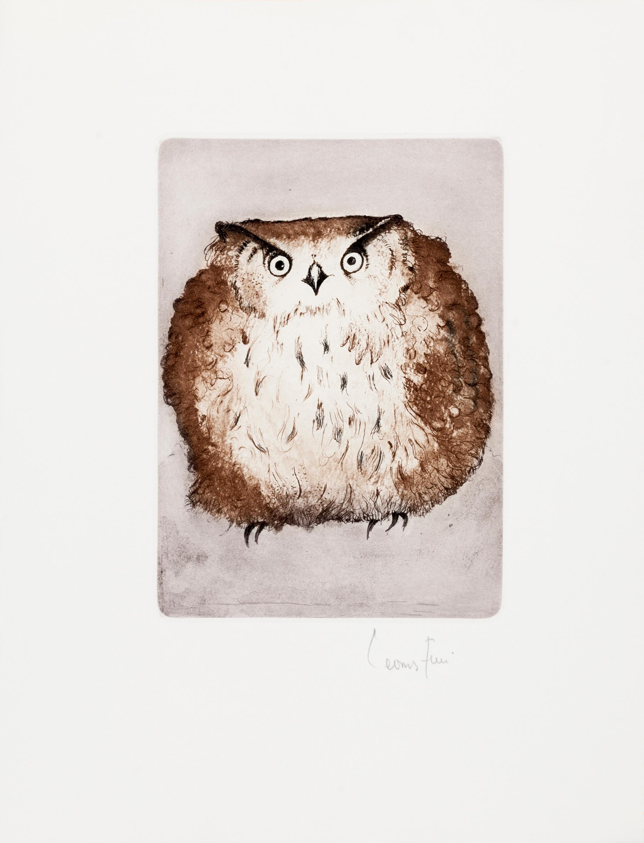 Leonor Fini Portrait Print - The Owl