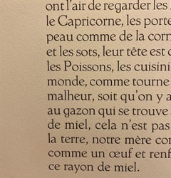 Original Lithographie auf Karton von Leonor Fini, „Zwei Gesichter“ – 1970