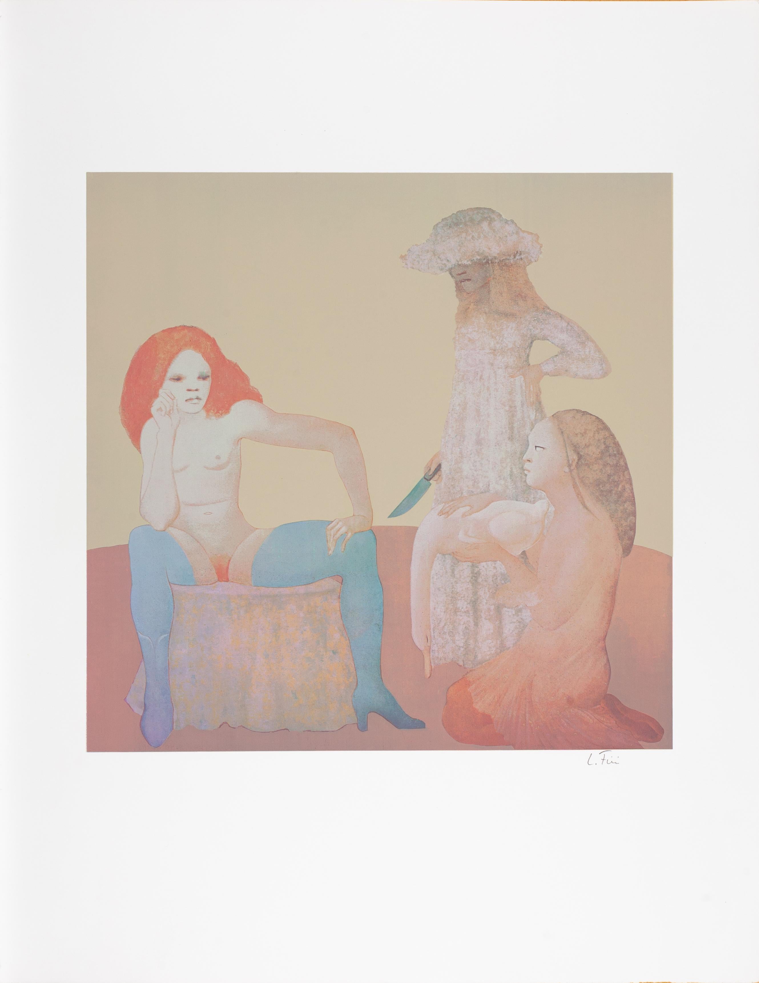 Leonor Fini Nude Print - Untitled (Stump)