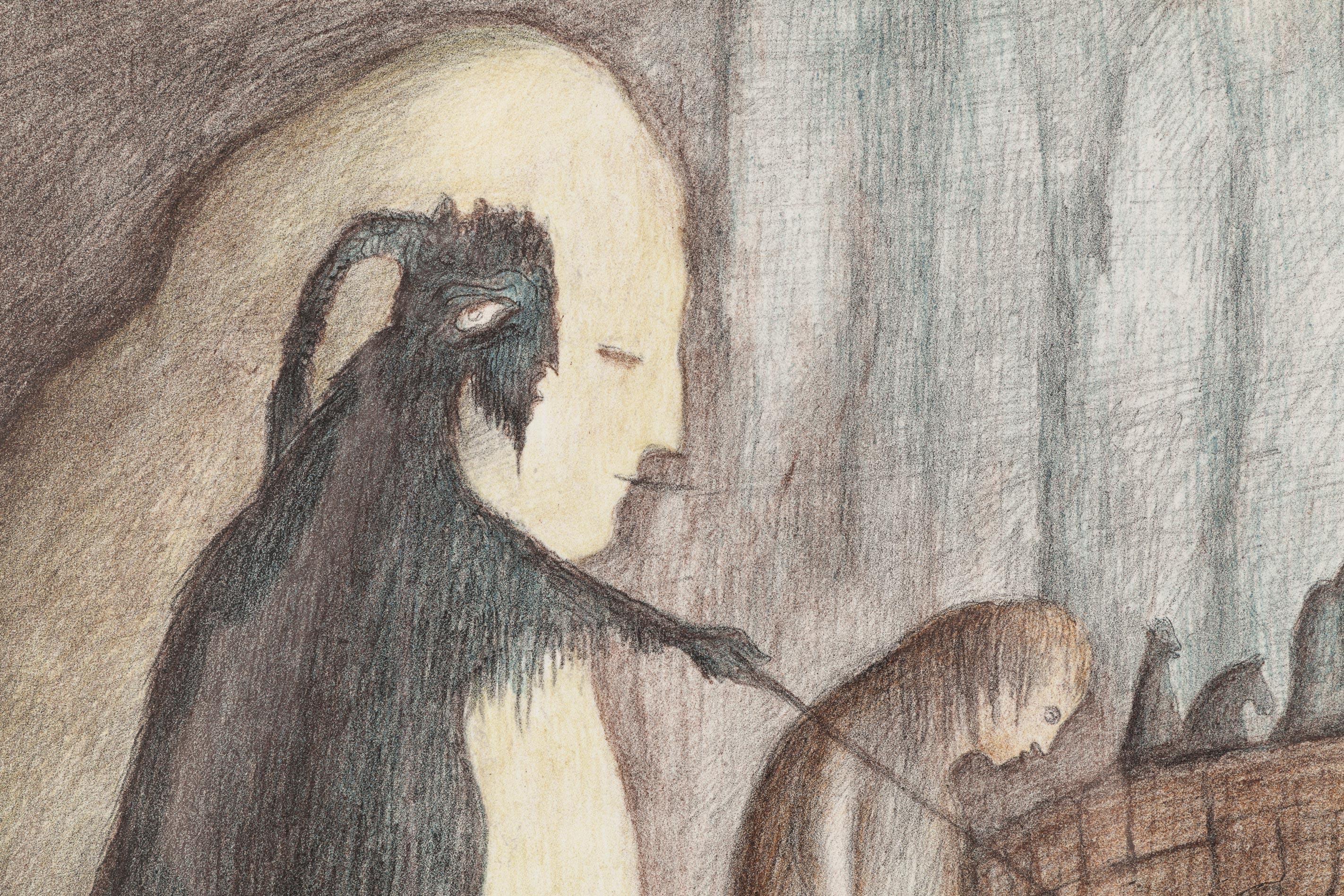 Drue - Surrealist Print by Leonora Carrington