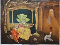 Leonora Carrington 1 British Mexican Master Art Lithograph Ld Ed Facsimile Sign