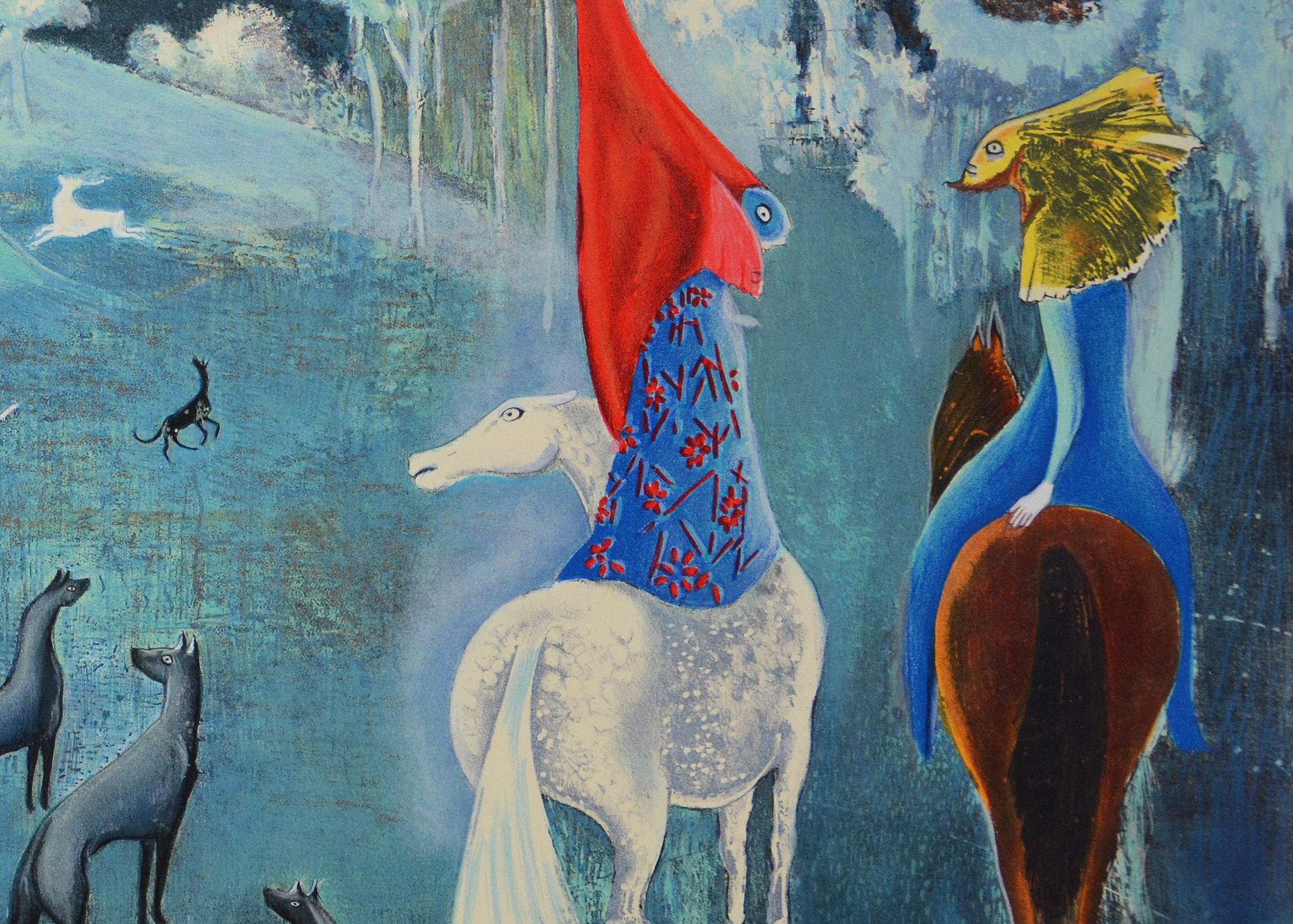 Leonora Carrington 4 - Lithographie de maître mexicain d'art britannique Ld Ed Facsimile Sign en vente 4