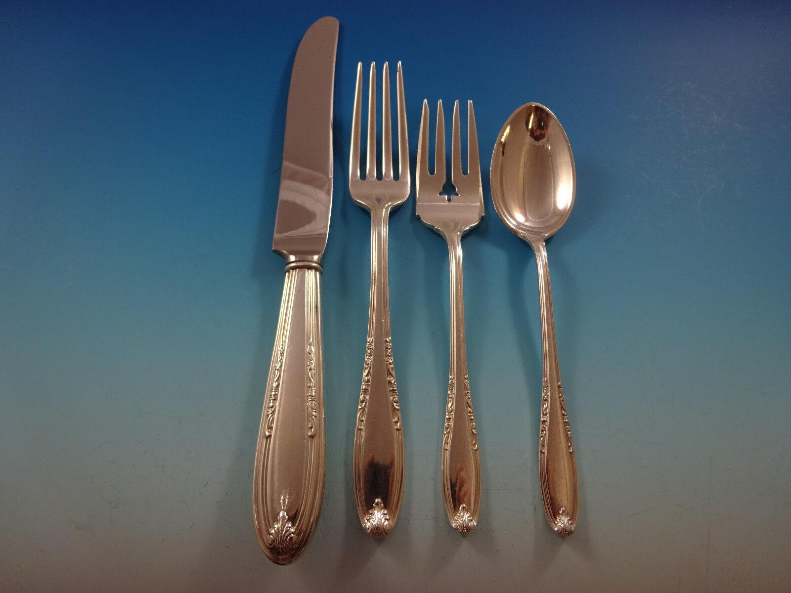 Leonore by Manchester Juego De Cubiertos De Plata De Ley Para 12 Servicio 90 Piezas en venta 5