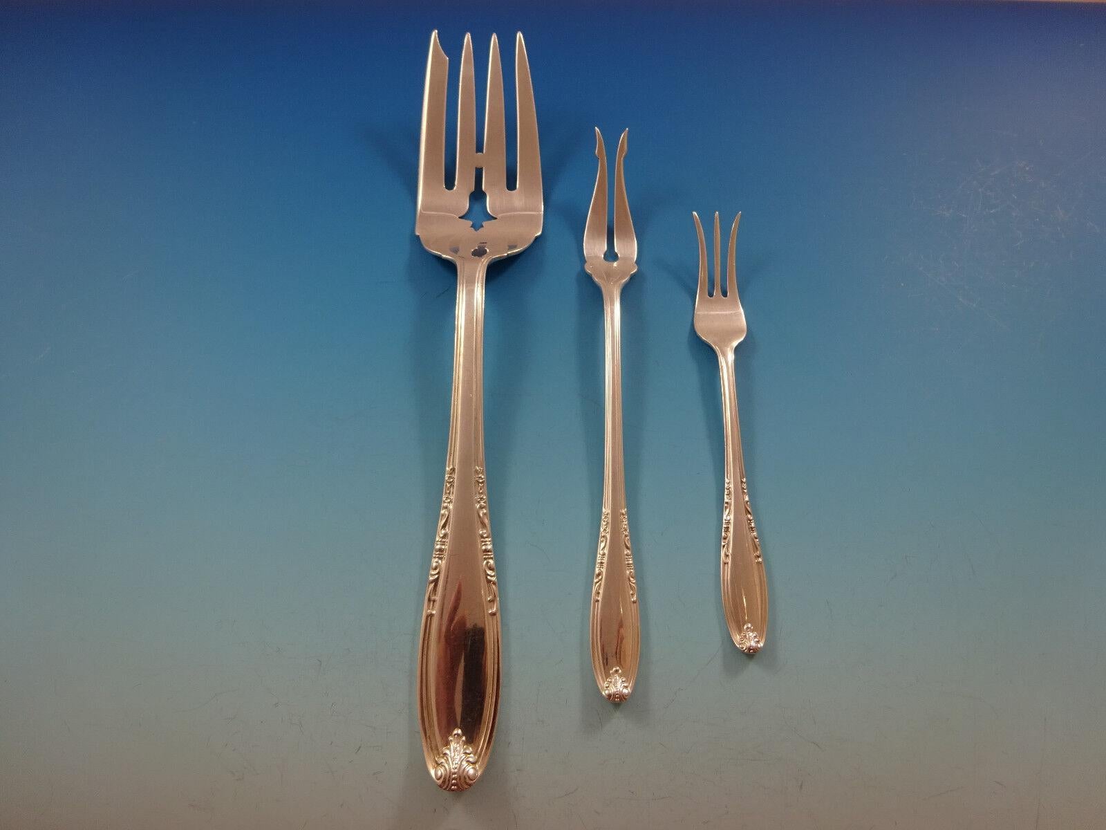Leonore by Manchester Juego De Cubiertos De Plata De Ley Para 12 Servicio 90 Piezas en venta 1