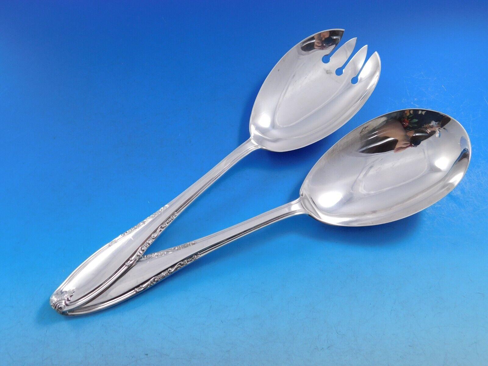 Leonore by Manchester Sterling Silver Flatware Set for 8 Service 84 pcs For Sale 3