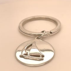 Leonore Doskow Sterling Sailboat Key Ring