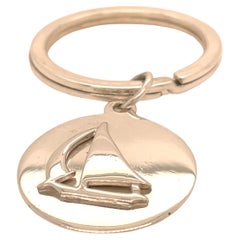 Leonore Doskow Sterling Sailboat Key Ring