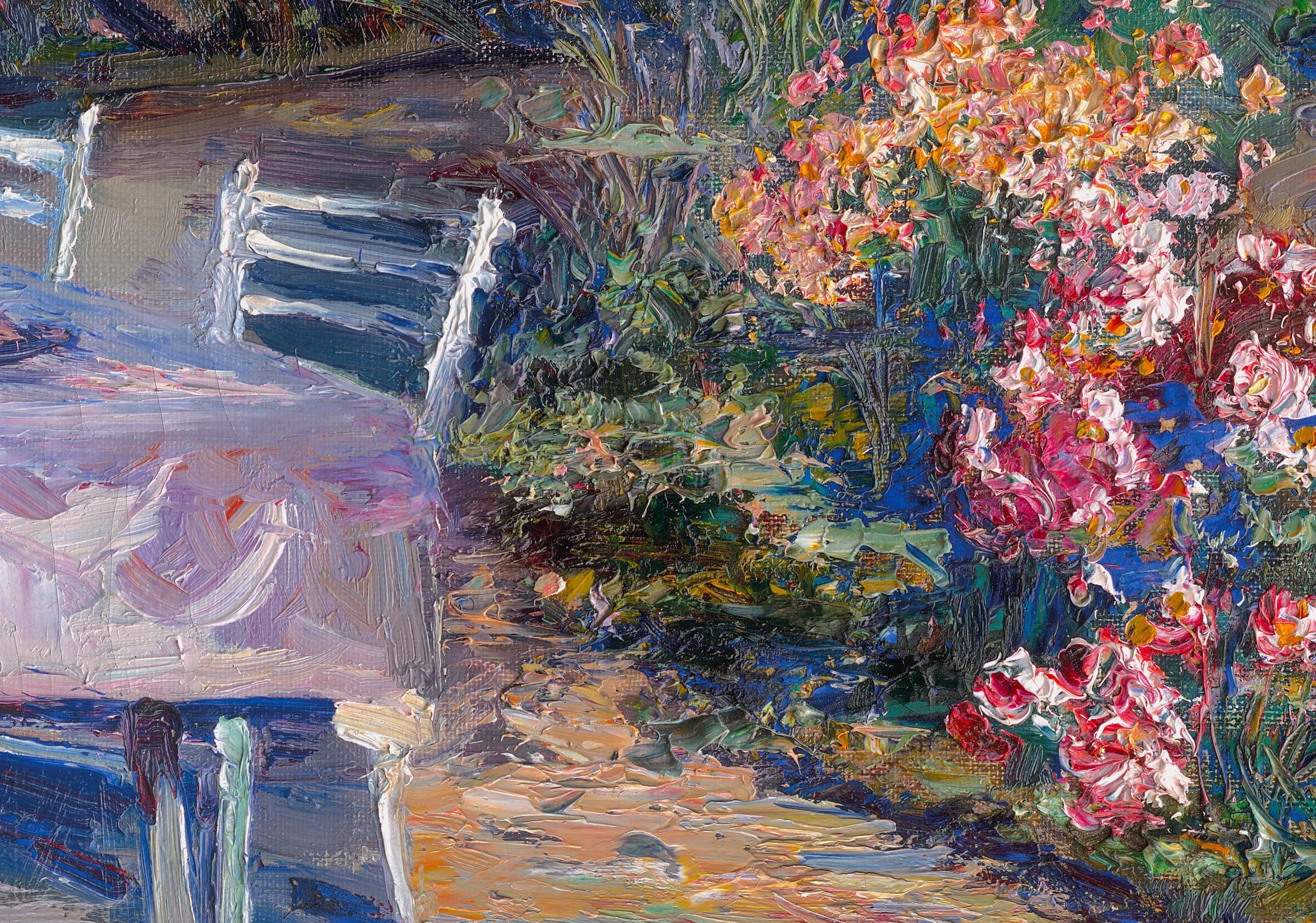 Afternoon in Abbazia - Impressionist Painting by Leontine von Littrow