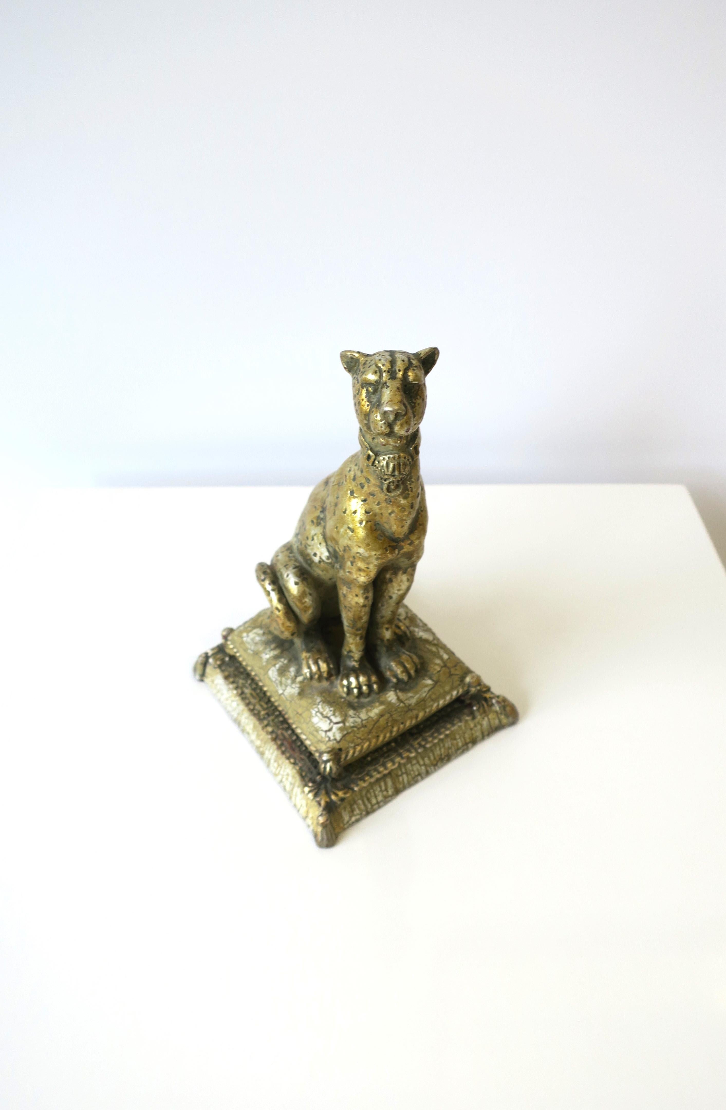 Leopard Cat Art Deco Style Animal Decorative Object 3