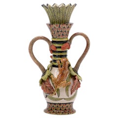 Leopard  Ceramic Vase , hand made in South Africa