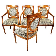 Leopard Dining Armchairs by Minton Spidell