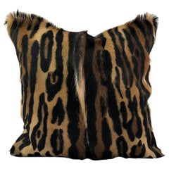 Leopard Fur Pillow, Springbok Skin