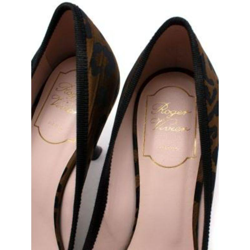 Leopard jacquard Gommentine 85 heeled pumps For Sale 3