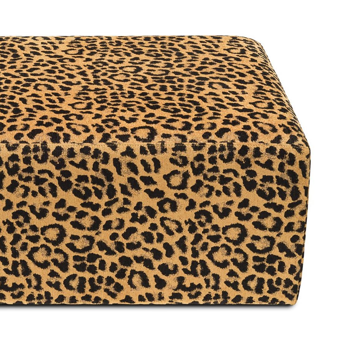 pouf leopard