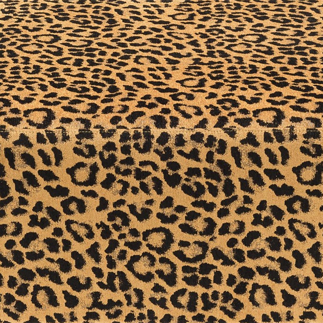 Italian Leopard Pouf For Sale