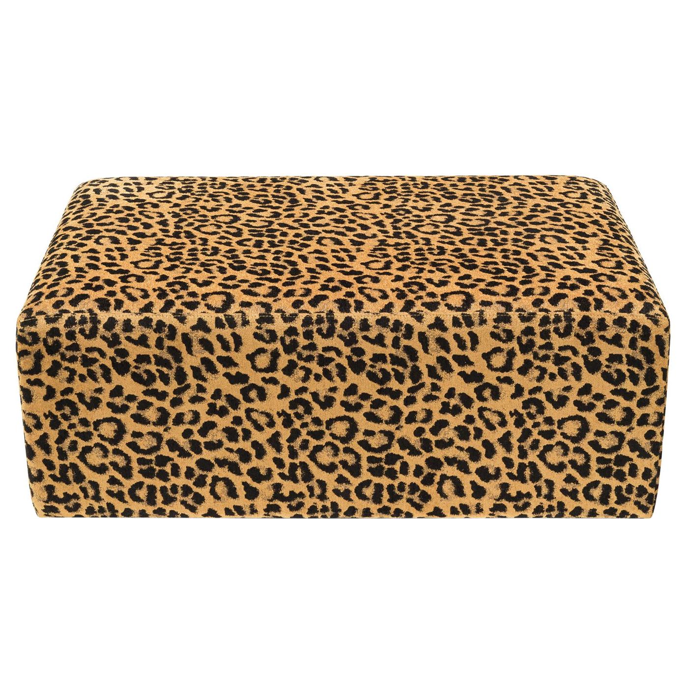 Leopard Pouf
