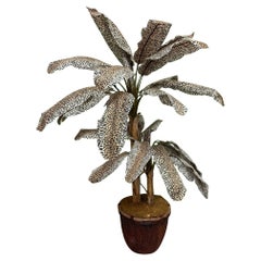 Leopard Print Artificial Palm Tree