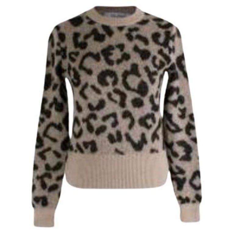Leopard Print Cashmere Blend Jumper For Sale at 1stDibs