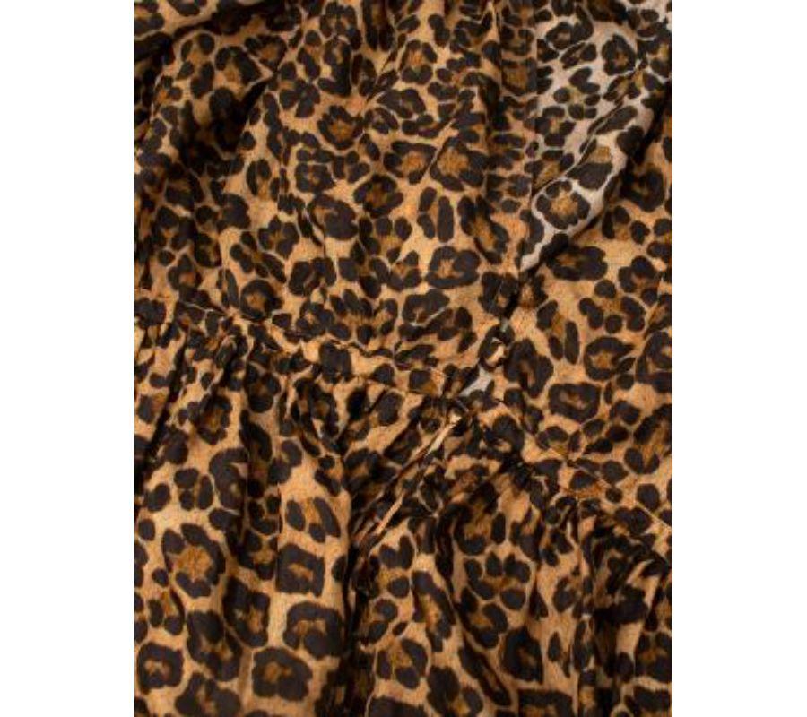 Zimmermann Leopard Print Silk Dress - US 6 For Sale 2