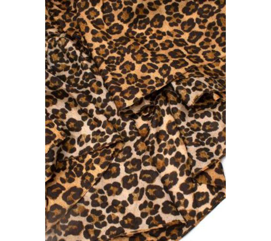 Zimmermann Leopard Print Silk Dress - US 6 In Good Condition For Sale In London, GB