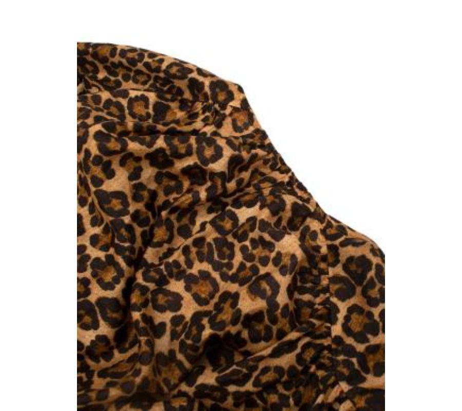 Women's Zimmermann Leopard Print Silk Dress - US 6 For Sale