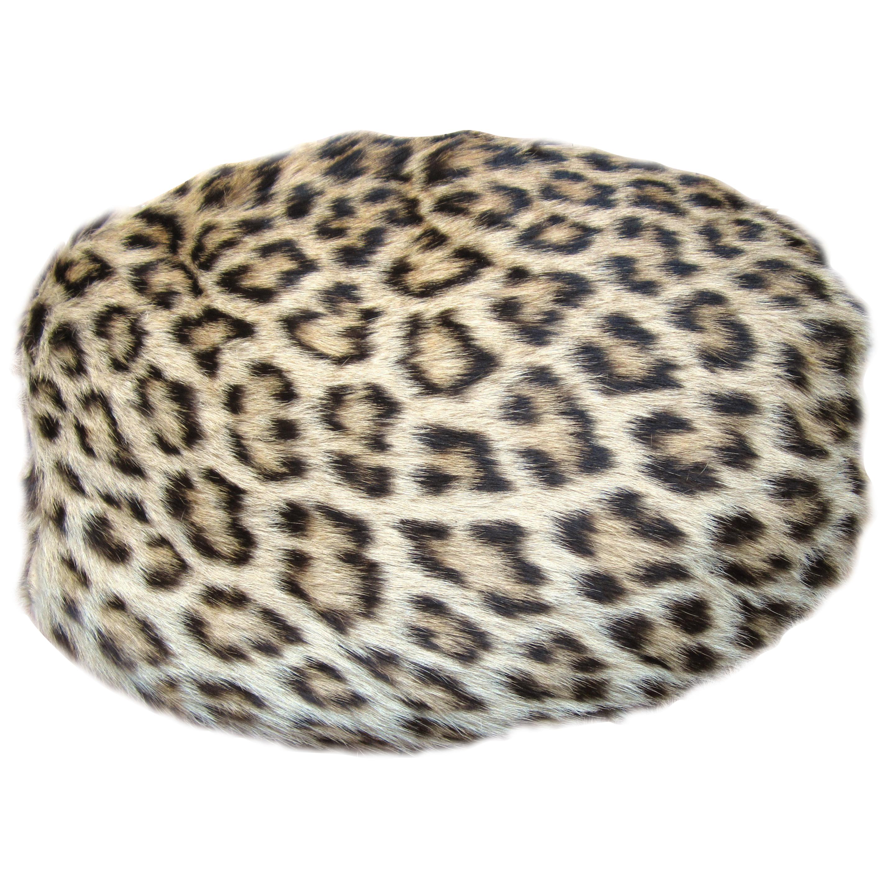 Bolso de mano con estampado de leopardo Vintage años 40-50 en venta