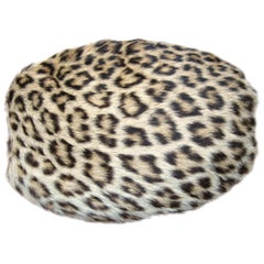 Bolso de mano con estampado de leopardo Vintage años 40-50